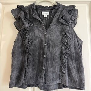 Allison New York sleeveless button-front blouse